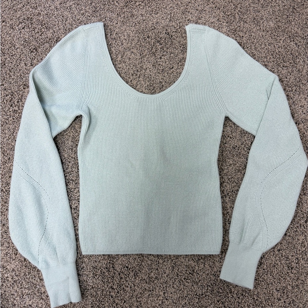 Abercrombie & Fitch Mint Scoop Neck Sweater